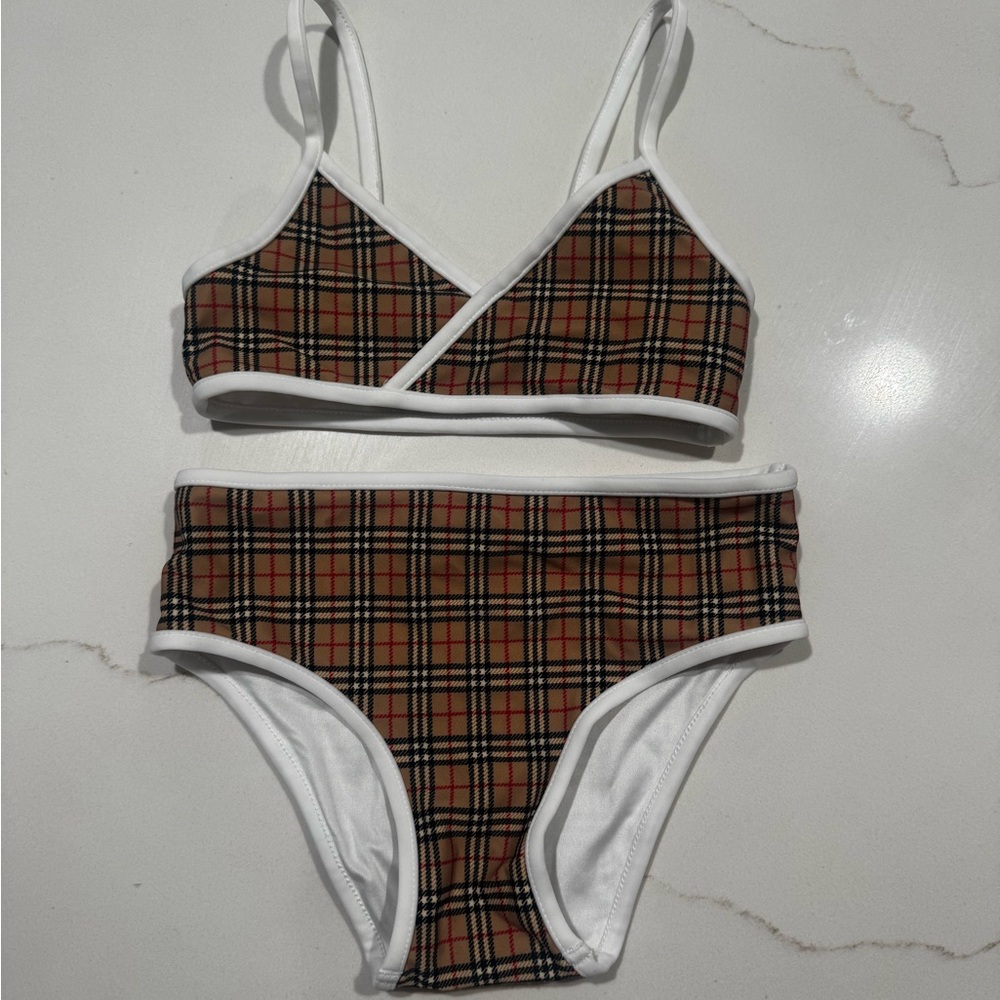 Burberry Little Girl's & Girl's Crosby 2-Piece Swimsuit